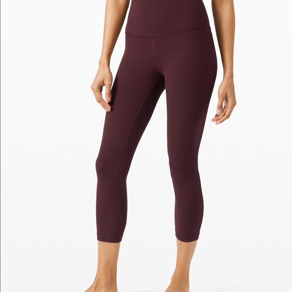 Lululemon Align 21” Crop Leggings Maroon/Cassis